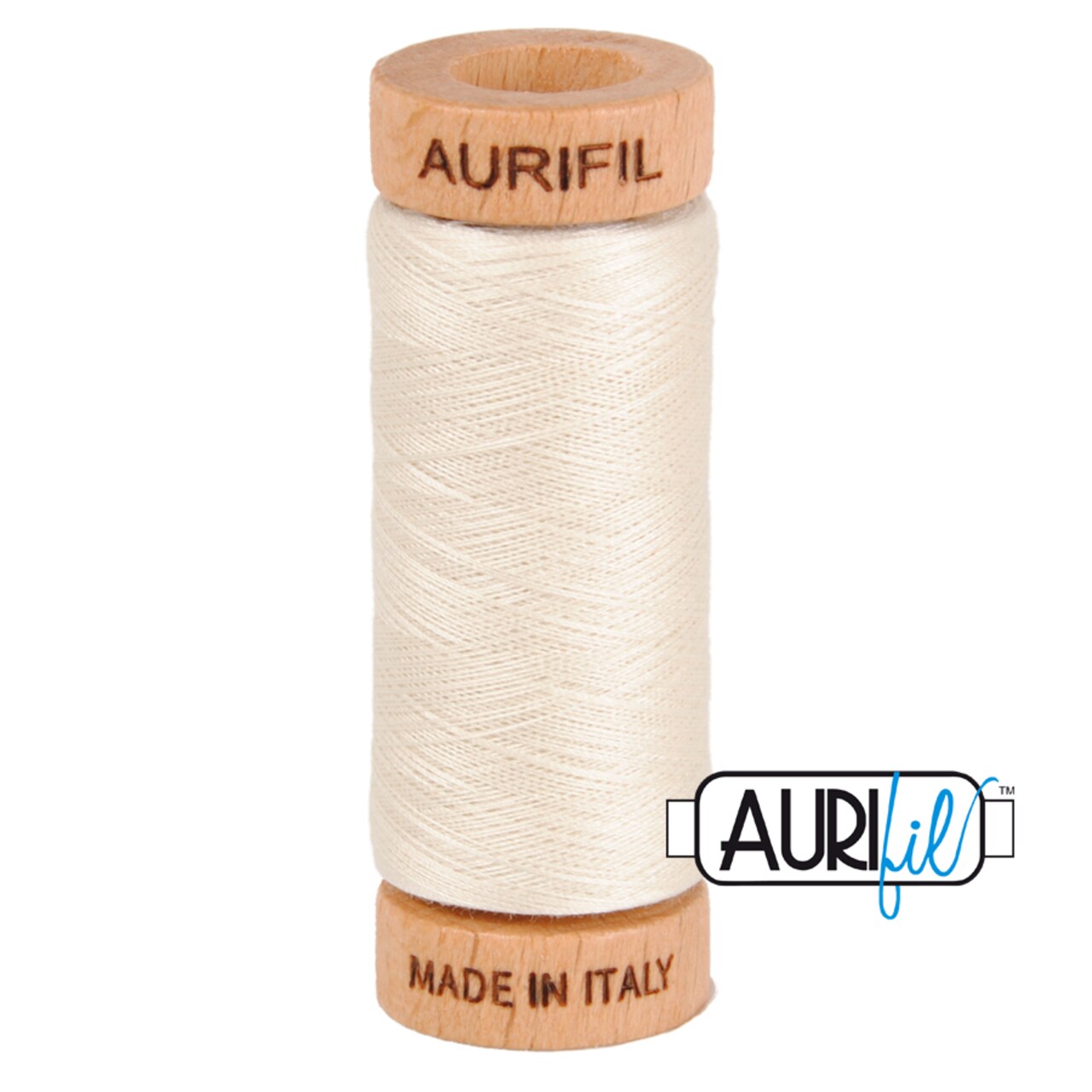 Silver White (2309) | 80wt Small Spool (274M / 300Y) | Aurifil Thread